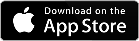 download on the app store logo in black with white font